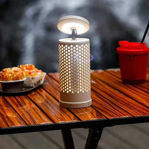 Telescopic camping light by My Store, rechargeable lantern with adjustable beam and portable handheld design for outdoor use.
