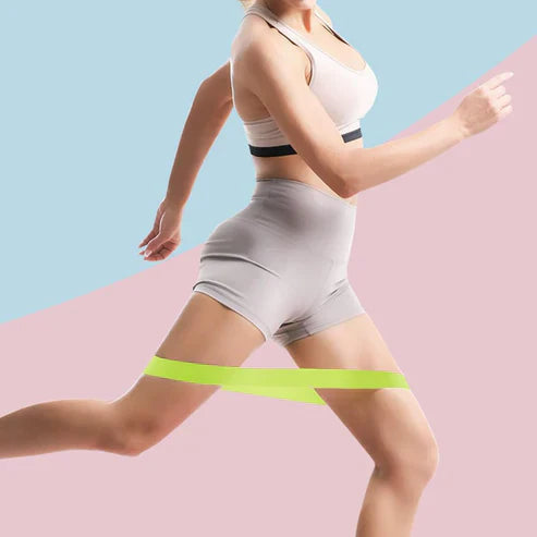 My Store exercise resistance belt showing adjustable elastic bands for strength training and workout exercises.