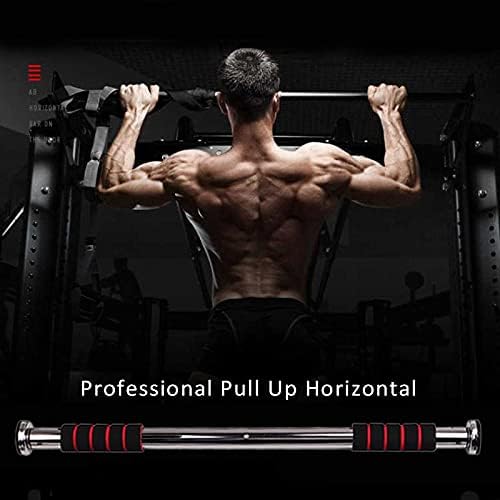 LORDEX doorway gym bar mounted on door frame for upper body workouts, featuring sturdy metal construction and adjustable support.