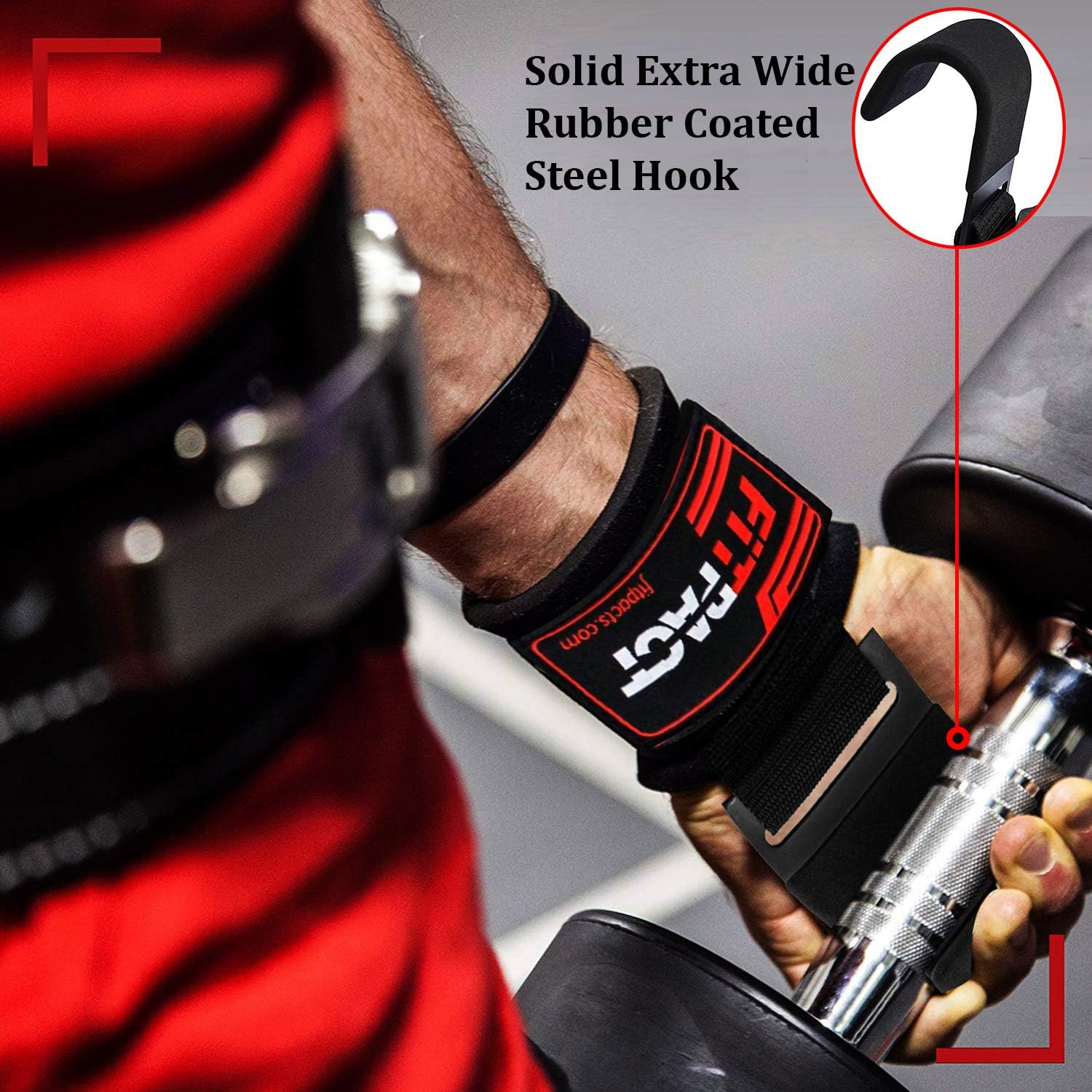 LORDEX fitness lifting hook straps by My Store, showing black adjustable straps with padded grips for weightlifting support.