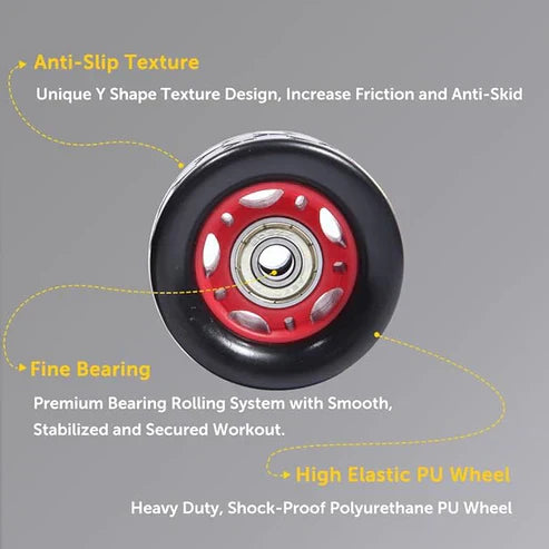 Two-wheel hand pusher from LORDEX FITNESS with sturdy metal frame and handles, designed for equipment transport and gym use.