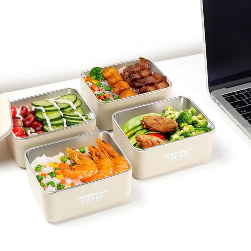 Insulated lunch box set with carry bag from My Store, featuring multiple containers and a portable, insulated carrying case.