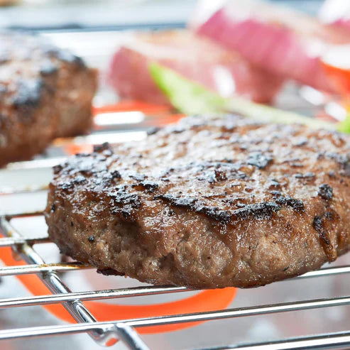 Nobel Electric Grill by My Store showing a sleek black electric grill with control knob and grilling surface for outdoor cooking.