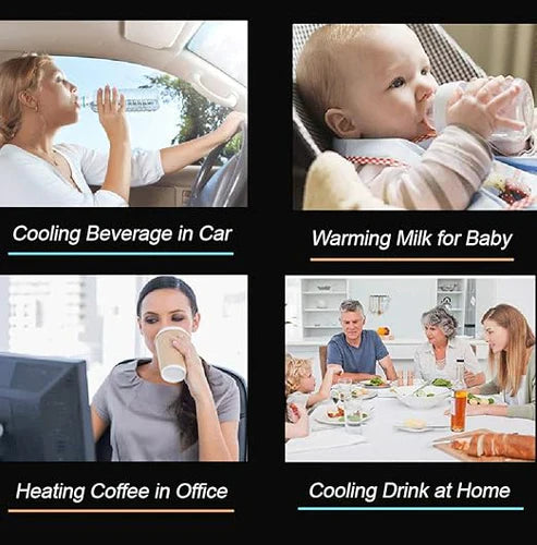 Smart Car Cup Warmer by My Store, compact device with a sleek design for keeping beverages warm in your car.
