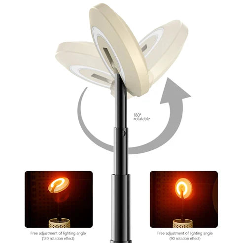 Telescopic camping light by My Store, extended with bright LED bulbs, portable design for outdoor camping and hiking.