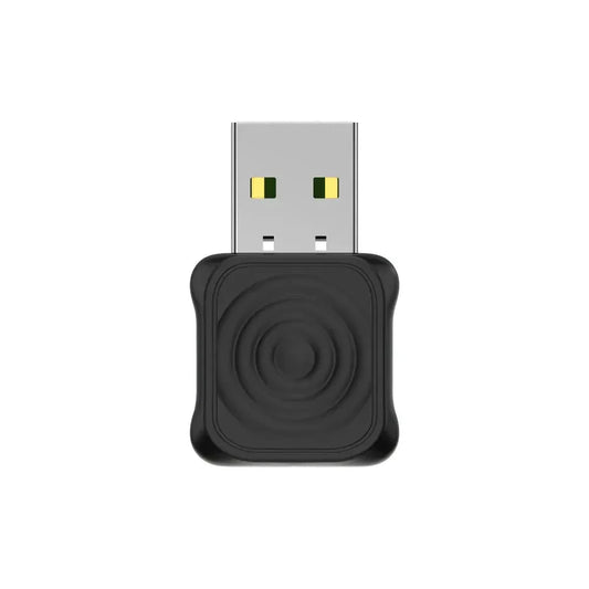 Wireless Car Play adapter by My Store, compact device connecting iPhone to car's infotainment system for seamless wireless integration.